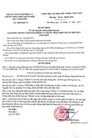 Chứng nhận hợp quy 2